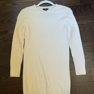 Club Monaco White knit sweater dress XS